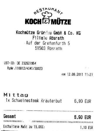 dggs Höffner Kochmütze Restaurant